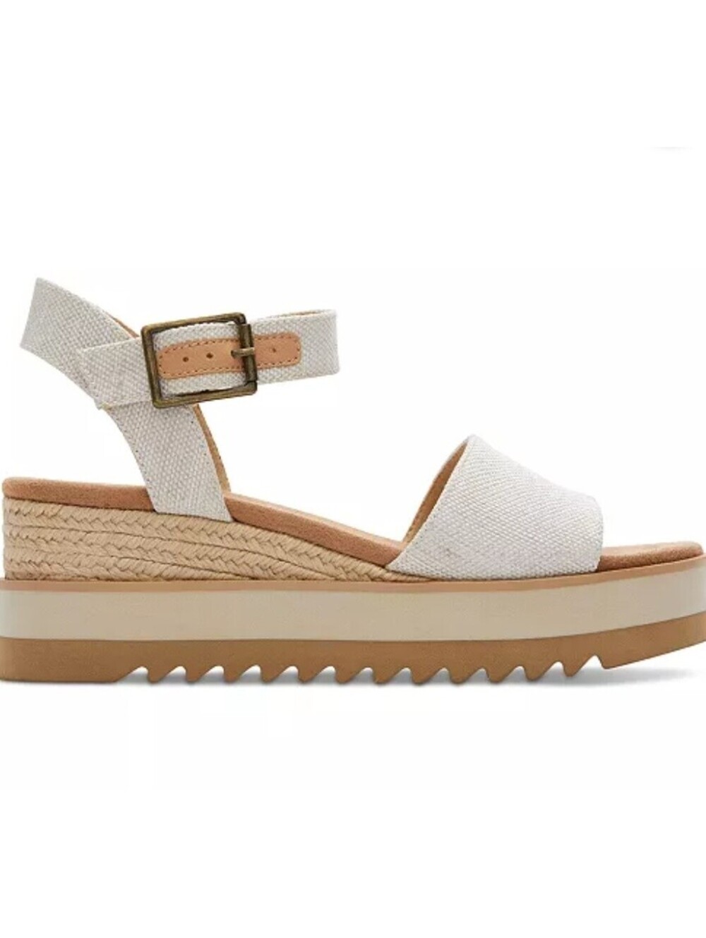 Size 8 - Toms Diana Espadrille Platform Wedge Sandals - Picture 3 of 9